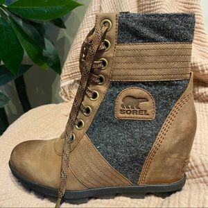 Sorel Lexie Wedge Waterproof Tobacco
